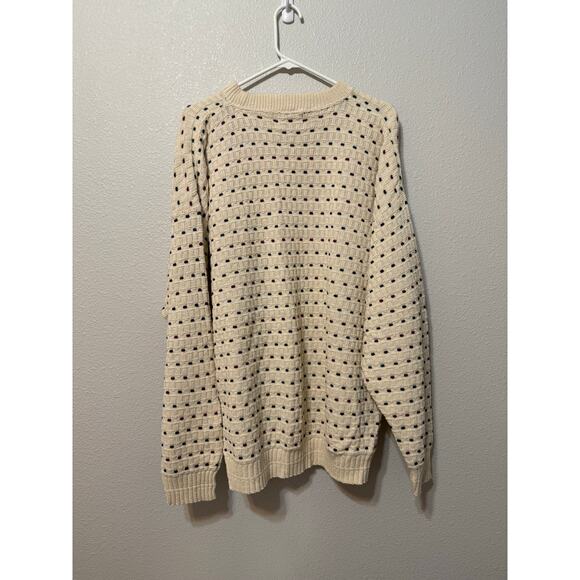 Vintage PECONIC BAY TRADERS Made in USA Size XXL Cotton‎ Knit Sweater - Picture 2 of 10
